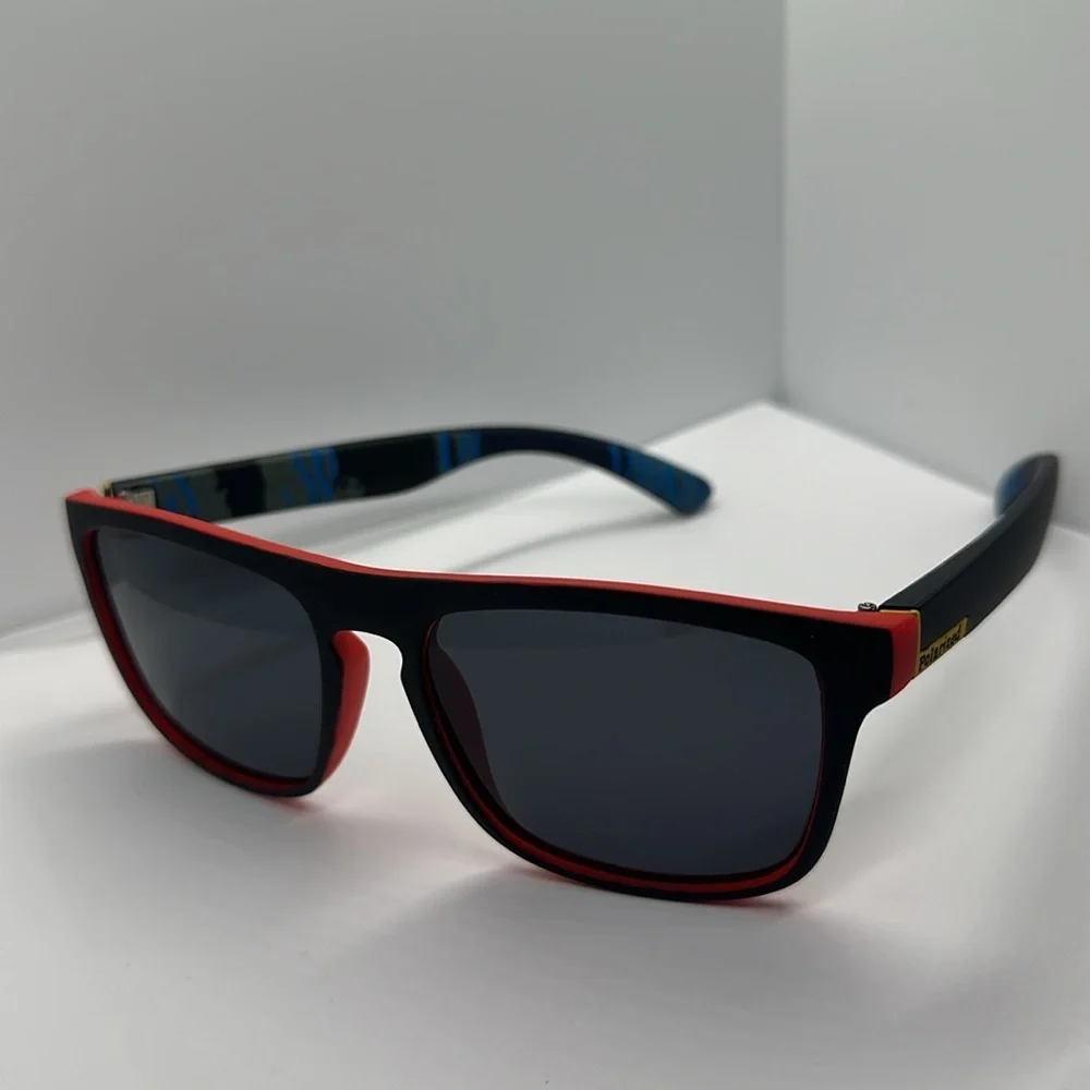 🔥NEW Polarized UV protection Sunglasses - Black & Red Sporty Style - unisex